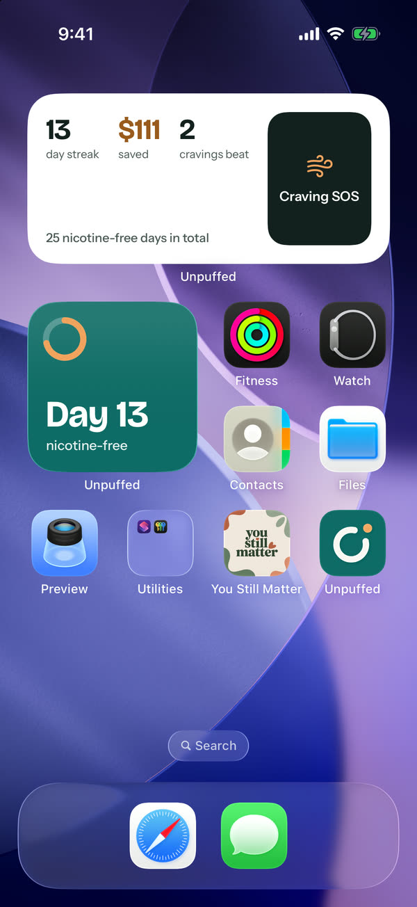 Home screen widgets